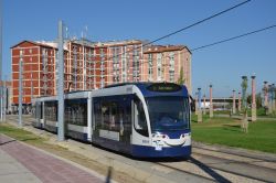 Metro Sul do Tejo Almada Siemens Combino Plus Stadtbahn in Seixal