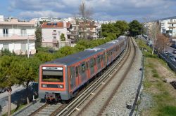 U-Bahn Athen Metro Linie 1 bei der Station Neratziotissa