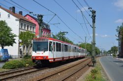 Stadtbahn Dortmund U-Bahn B-Wagen aus Bonn als U42 nahe der Haltestelle Glückaufstraße